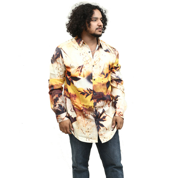 ASOS DESIGN Men's LONGLINE FIT SATIN SHIRT L