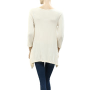 Caite Anthropologie Floral Embroidered Tunic Top S
