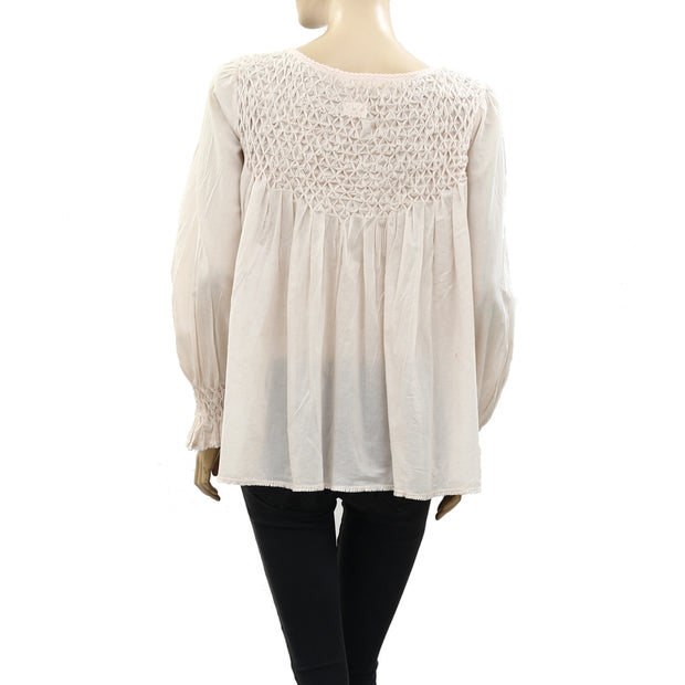 Odd Molly Anthropologie Ruched Tunic Top S-1