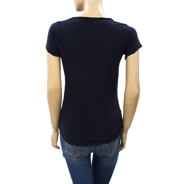 Zadig & Voltaire Tunisien ML Strass Moon T-Shirt Top