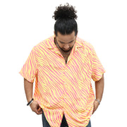 ASOS DESIGN Men's Regular Zebra Print Shirt S