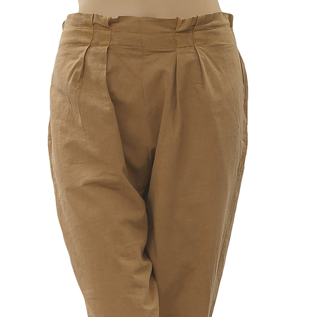 Urban Outfitters Kahn Linen Tapered Paperbag Pants XS