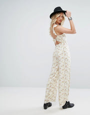 Denim & Supply by Ralph Lauren Open-Back Floral Printed Jumpsuit