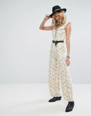 Denim & Supply by Ralph Lauren Open-Back Floral Printed Jumpsuit