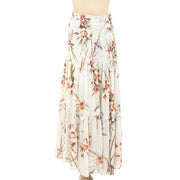 All Saints Ellie Dorado Smocked Tube Midi Convertible Skirt Dress