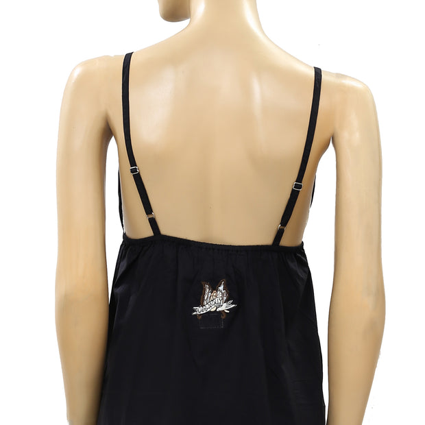 Odd Molly Anthropologie Once In A While Lace Slip Mini Dress  S-1