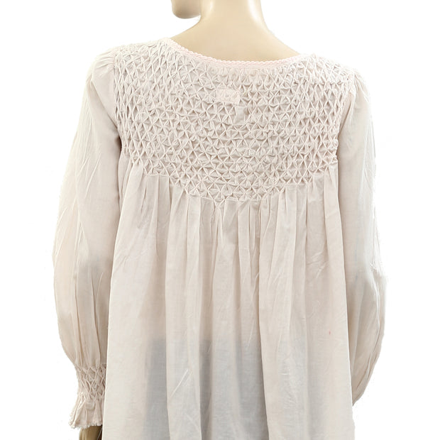Odd Molly Anthropologie Ruched Tunic Top S-1
