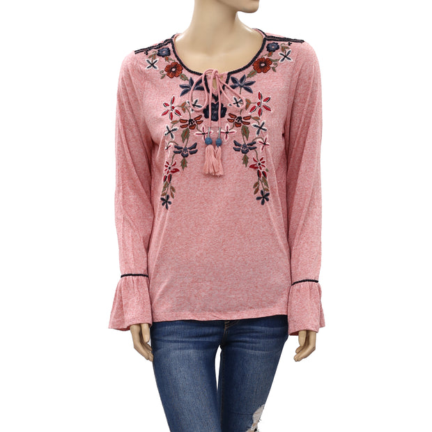 Vero Moda 桃花刺绣衬衫 L 号