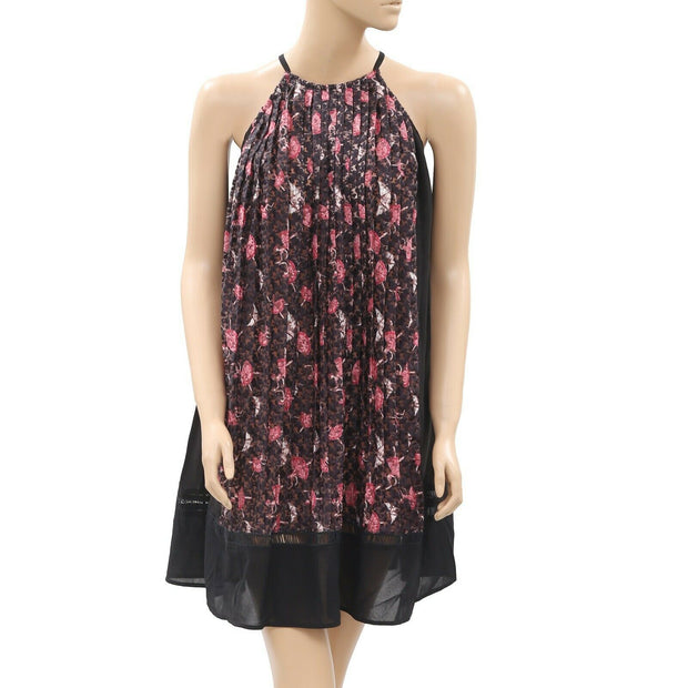 Alice + Olivia Floral Embroidered Mini Dress XS