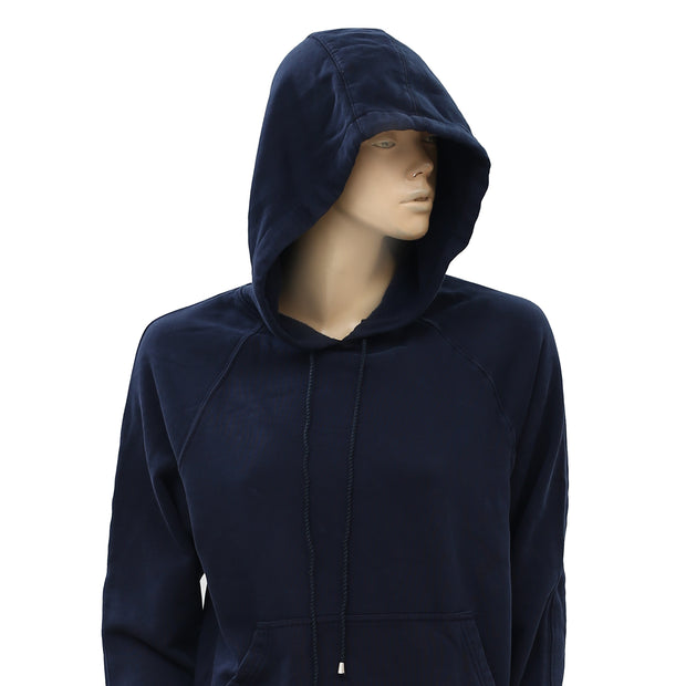 Zadig & Voltaire Navy Solid Hoodie Sweatshirt Top
