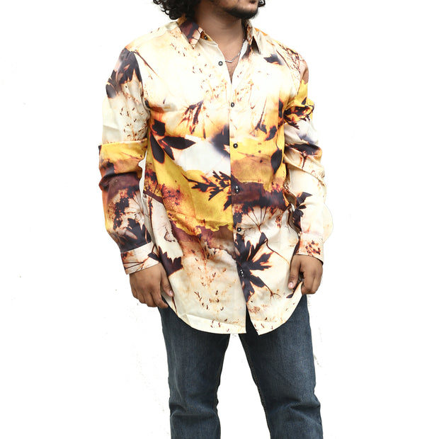 ASOS DESIGN Men's LONGLINE FIT SATIN SHIRT L