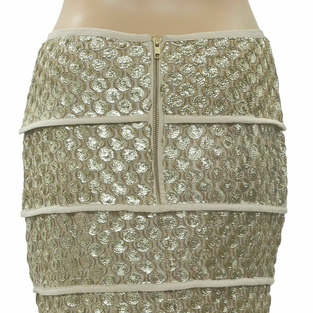 Hoss Intropia Glam Rock Pencil Mini Skirt S-4