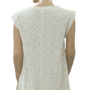 Leo & Sage Lace Jacquard Ivory Mini Dress S