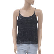 Asos Bead & Sequin Embellished Camisole Blouse Top S-P