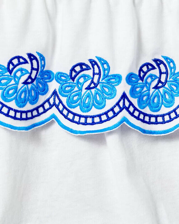 Lilly Pulitzer Benita Scalloped Blouse Tank Top