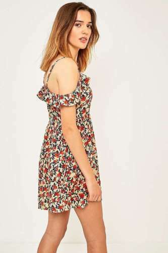 Pins & Needles Urban Outfitters Floral Printed Dress