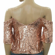 Alice + Olivia Agatha Cold Shoulder Blouse Top