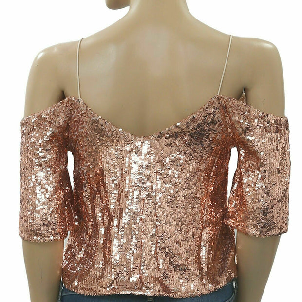 Alice + Olivia Agatha Cold Shoulder Blouse Top