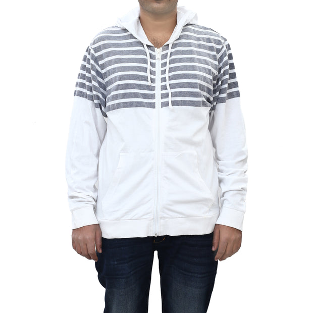 Burkman Bros Men's Striped Printed Jacket Hoodie M