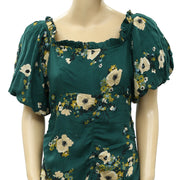 Urban Outfitters Ruched Floral Printed Mini Dress M