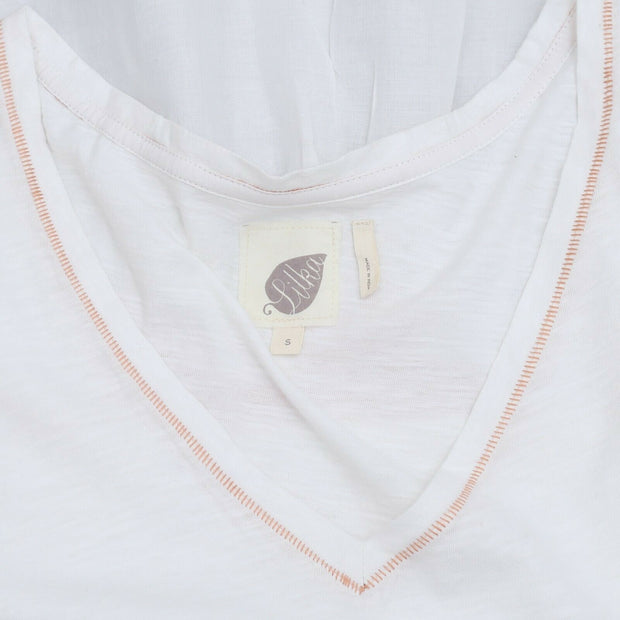 Lilka Anthropologie Embroidered Crop Blouse Top S