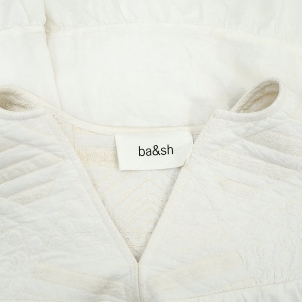 Ba&sh Embroidered Tunic Mini Dress XS-1