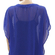 Free People Dot Embroidered Tunic Mini Dress XS