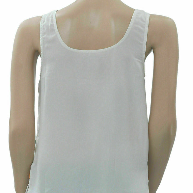 Anthropologie Leifnotes Embellished Tank Tunic Top XS 0