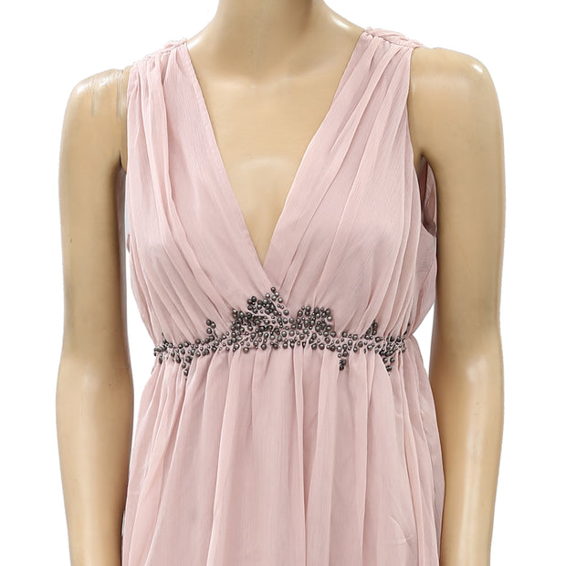 Saint Tropez Bead Embellished Mini Dress S