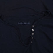 Zadig & Voltaire Tunisien ML Strass Moon T-Shirt Top