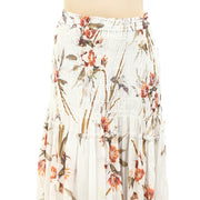 All Saints Ellie Dorado Smocked Tube Midi Convertible Skirt Dress