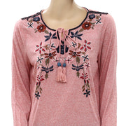 Vero Moda 桃花刺绣衬衫 L 号
