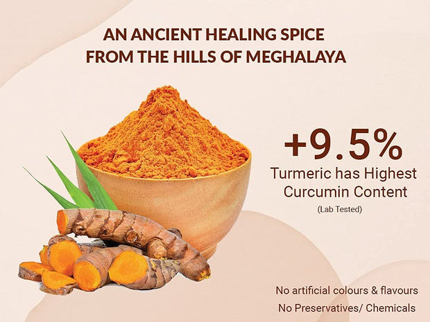 Pahari Roots Lakadong Turmeric Powder Jaintia Meghalaya Healing Aromatic 3.5oz