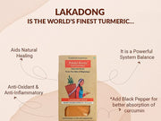 Pahari Roots Lakadong Turmeric Powder Jaintia Meghalaya Healing Aromatic 3.5oz
