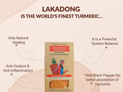 Pahari Roots Lakadong Turmeric Powder Jaintia Meghalaya Healing Aromatic 3.5oz