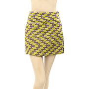 Silence + Noise Urban Outfitter Embroidered Zig Zag Mini Skirt M
