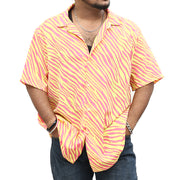 ASOS DESIGN Men's Regular Zebra Print Shirt S