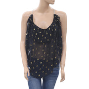 Etoile Isabel Marant Metallic Dot Shimmer Blouse Top S1