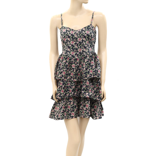 Twist & Tango Floral Printed Mini Dress S-36