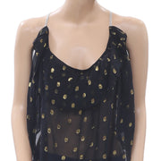 Etoile Isabel Marant Metallic Dot Shimmer Blouse Top S1