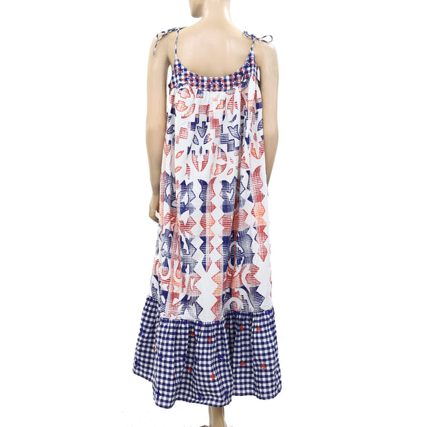 Uterque Sling Printed Maxi Long Dress