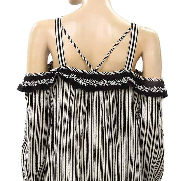 Vanessa Virginia Anthropologie Vendredi Striped Dress M