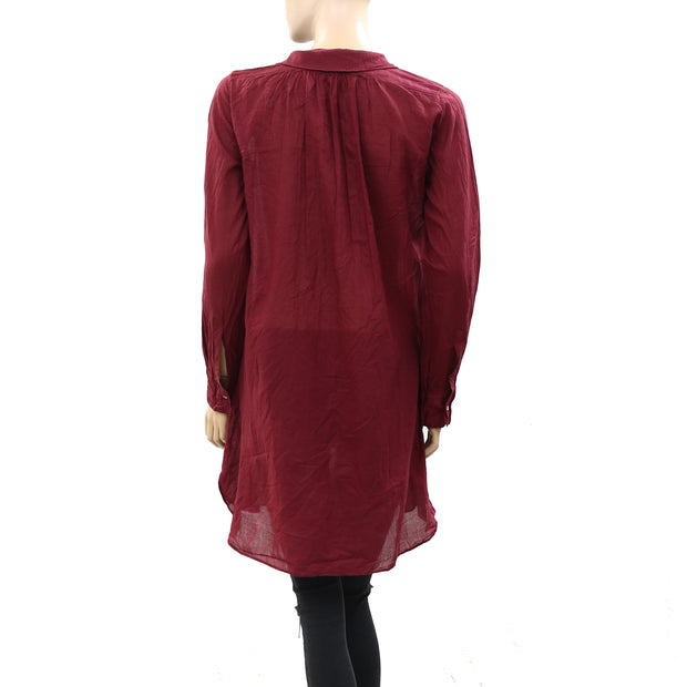 Etoile Isabel Marant Solid Shirt Tunic Top XS-0