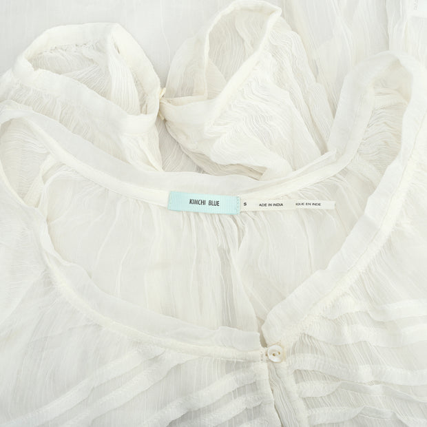 Kimchi Blue Urban Outfitters Solid Sheer Blouse Top S