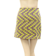 Silence + Noise Urban Outfitter Embroidered Zig Zag Mini Skirt M
