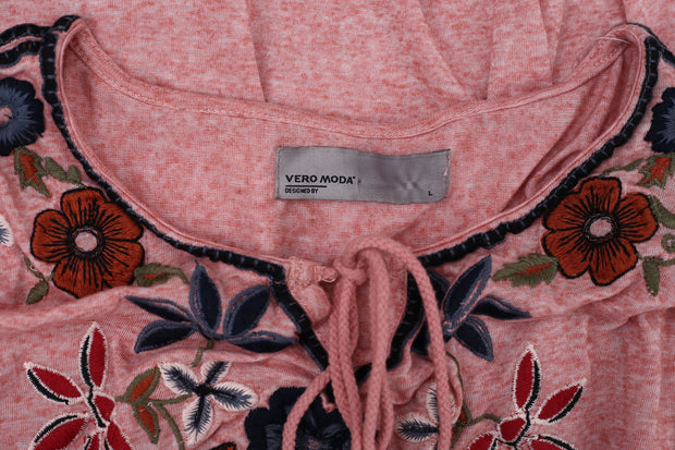 Vero Moda 桃花刺绣衬衫 L 号