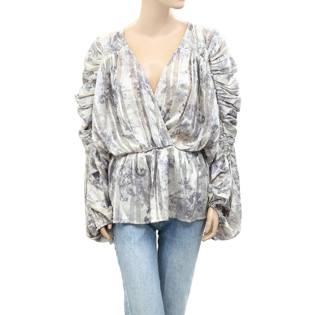 ASOS DESIGN Floral Printed Blouse Top S-6