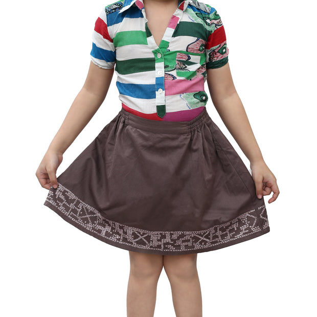Antik Batik Kids Girls Embroidered Mini Skirt 4 Years