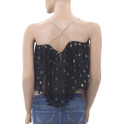 Etoile Isabel Marant Metallic Dot Shimmer Blouse Top S1