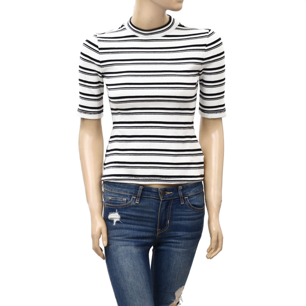 Maeve Anthropologie 小高领罗纹衬衫上衣